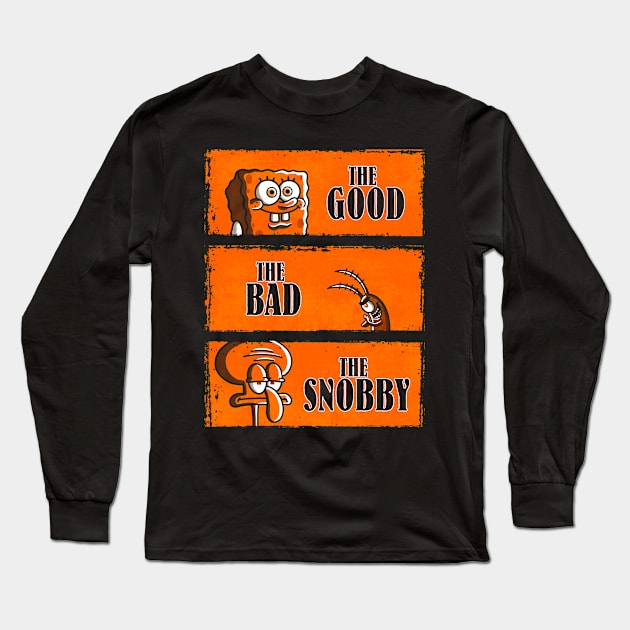 The Good, The Bad & The Snobby Long Sleeve T-Shirt by Barbadifuoco